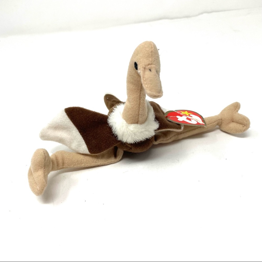BEANIE BABY Teenie Original “Stretchy the Ostrich” NTW - Picture 3 of 9